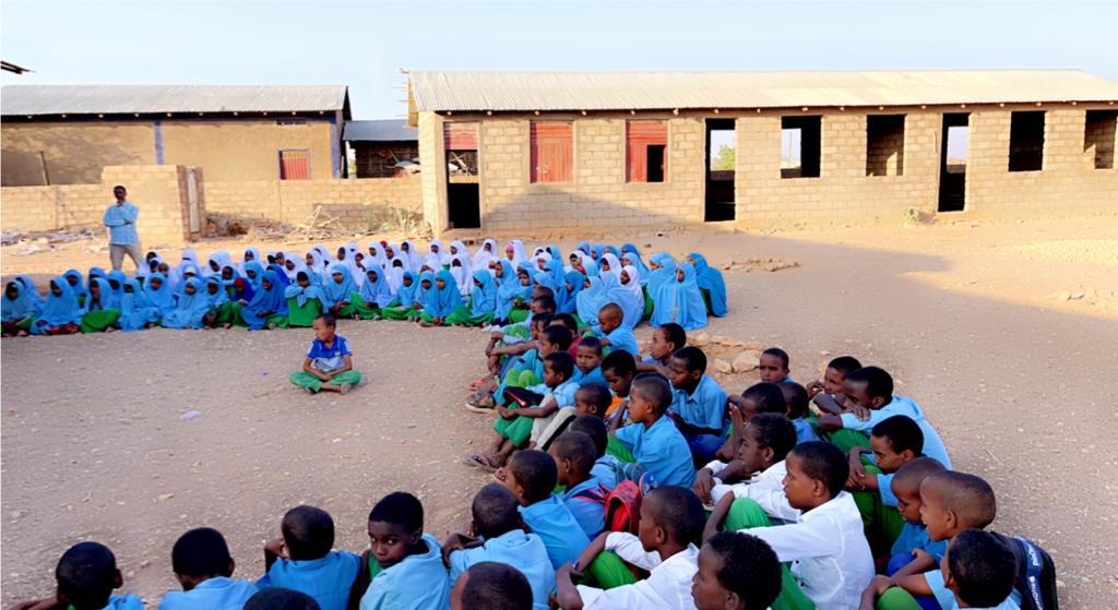 School building project during construction.